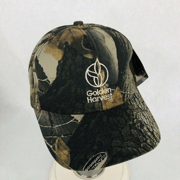 New Golden Harvest Hat K Products Snapback Camo Hunting Realtree Hardwoods - Picture 2 of 11